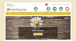 Desktop Screenshot of faaruhaz.hu